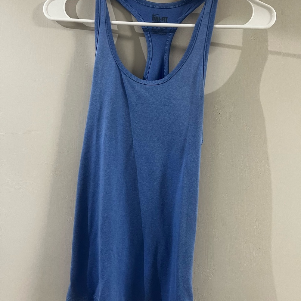 Nike Dri Fit Blue Athletic Women's Tank Top